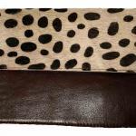 Taske - Mørkebrun - Gepard mønster