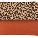 Taske - Orange - Leopard mønster